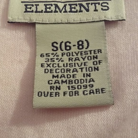 Classic Elements Woman Pajama Top Soft Pink Size S (6-8) Vintage - Picture 4 of 5